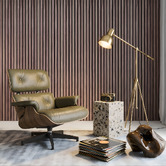 Vanta Living Acoura Space 2700 x 600mm Sienna Walnut Acoustic Slat Wall Panel