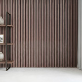 Vanta Living Acoura Space 2700 x 600mm Sienna Walnut Slatted Acoustic Wall Panel