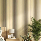 Vanta Living Acoura Space 2700 x 600mm Heritage Oak Wide-Batten Slatted Acoustic Wall Panel