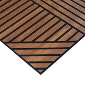 Vanta Living Acoura Space 600 x 600mm Amber Walnut Self-Adhesive Acoustic Slat Wall Panels