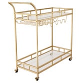 Amber &amp; Fern Caledon 2 Tier Steel Bar Cart