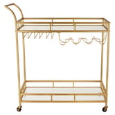 Amber &amp; Fern Caledon 2 Tier Steel Bar Cart