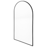 Amber &amp; Fern Black Superia Arch Stainless Steel Mirror