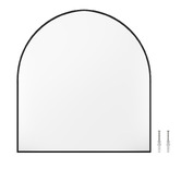 Amber &amp; Fern Black Superia Arch Stainless Steel Mirror