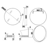 Amber &amp; Fern Celeste Round Wall Mirror