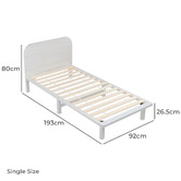 Amber &amp; Fern Akira Single Bed Frame