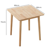 Amber &amp; Fern Danish Rubberwood Dining Table