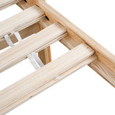 Amber &amp; Fern Eli Rubberwood Bed Frame with Drawers