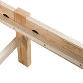 Amber &amp; Fern Eli Rubberwood Bed Frame with Drawers