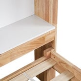 Amber &amp; Fern Eli Rubberwood Bed Frame with Drawers