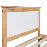 Amber &amp; Fern Dana Rubberwood Bed Frame with Drawers