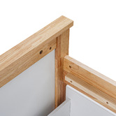 Amber &amp; Fern Dana Rubberwood Bed Frame with Drawers