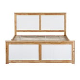 Amber &amp; Fern Dana Rubberwood Bed Frame with Drawers