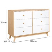 Amber &amp; Fern Davor 6 Drawer Chest