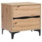 Amber &amp; Fern Luca 2 Drawer Bedside Table
