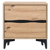 Amber &amp; Fern Luca 2 Drawer Bedside Table