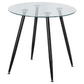 Amber &amp; Fern Brixton Round Glass Dining Table