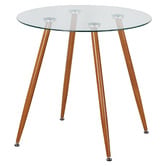 Amber &amp; Fern Brixton Round Glass Dining Table