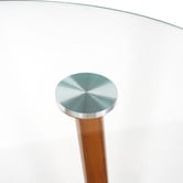 Amber &amp; Fern Brixton Round Glass Dining Table