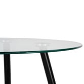 Amber &amp; Fern Brixton Round Glass Dining Table