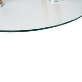 Amber &amp; Fern Brixton Round Glass Dining Table
