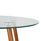 Amber &amp; Fern Brixton Round Glass Dining Table