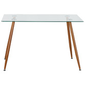Amber &amp; Fern Brixton Glass Dining Table