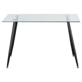 Amber &amp; Fern Brixton Glass Dining Table