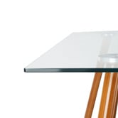 Amber &amp; Fern Brixton Glass Dining Table