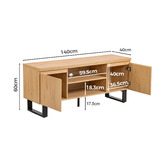 Amber &amp; Fern Devon 2 Door TV Unit