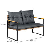 Amber &amp; Fern 4 Seater Kristy Outdoor Lounge Set