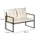 Amber &amp; Fern 4 Seater Kristy Outdoor Lounge Set