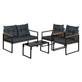 Amber &amp; Fern 4 Seater Kristy Outdoor Lounge Set