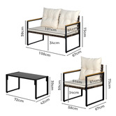 Amber &amp; Fern 4 Seater Kristy Outdoor Lounge Set