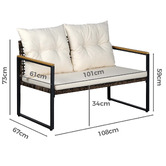 Amber &amp; Fern 4 Seater Kristy Outdoor Lounge Set