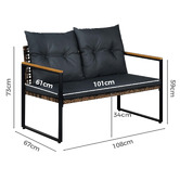 Amber &amp; Fern 4 Seater Kristy Outdoor Lounge Set