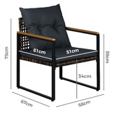 Amber &amp; Fern 4 Seater Kristy Outdoor Lounge Set