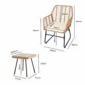 Amber &amp; Fern 2 Seater Arias Outdoor Lounge Set