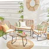 Amber &amp; Fern 4 Seater Arias Outdoor Lounge Set