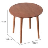 Amber &amp; Fern 4 Seater Danish Round Dining Table