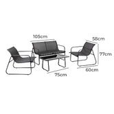 Amber &amp; Fern 4 Seater Francis Outdoor Lounge Set