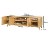 Amber &amp; Fern 180cm Ibarra Lowline TV Unit