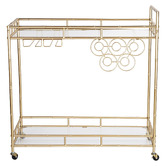 Amber &amp; Fern Caldwell 2 Tier Steel Bar Cart