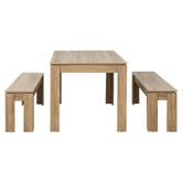 Amber &amp; Fern 4 Seater Campos Dining Table &amp; Bench Set