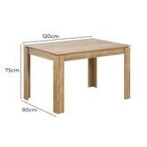 Amber &amp; Fern 4 Seater Campos Dining Table &amp; Bench Set