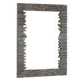 Amber &amp; Fern Burbank Paulownia Wood Wall Mirror