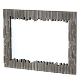 Amber &amp; Fern Burbank Paulownia Wood Wall Mirror