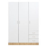 Amber &amp; Fern Jazmine 3 Door &amp; 3 Drawer Wardrobe