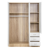 Amber &amp; Fern Jazmine 3 Door &amp; 3 Drawer Wardrobe
