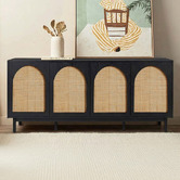 Amber &amp; Fern Amira 4 Door Rattan Sideboard